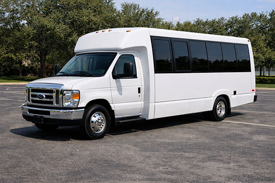 18-passenger minibus available for charter in Liberty, NC