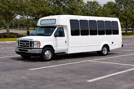 20-passenger minibus available for charter in Liberty, NC